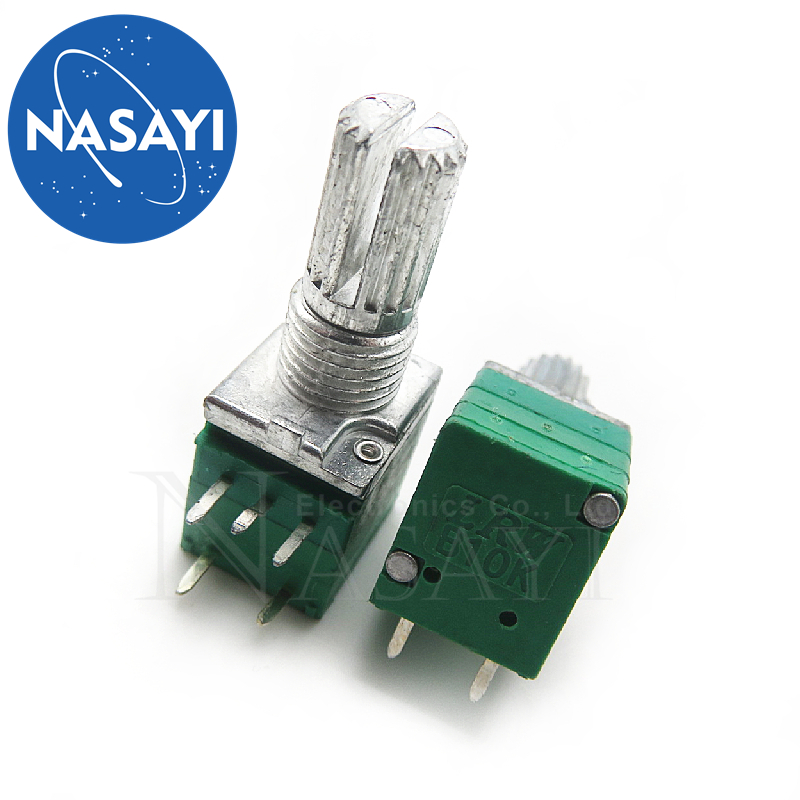 10pcs 5脚单联音响功放电位器 rv097ns b10k