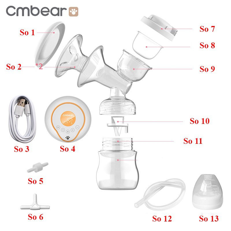 Tách lẻ Phụ kiện Máy Hút Sữa CMbear chính hãng