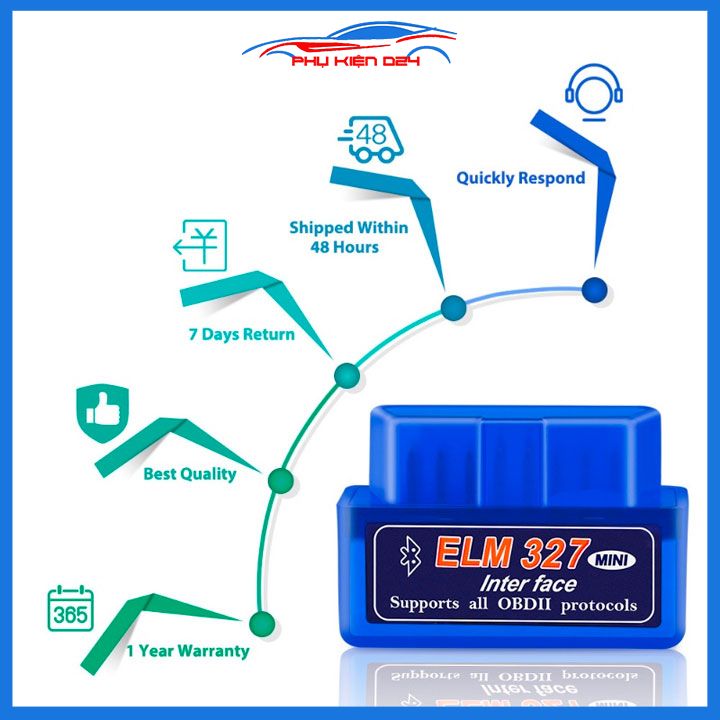 Đầu đọc lỗi xe hơi OBD bluetooth ELM327 bluetooth OBD2 2.1