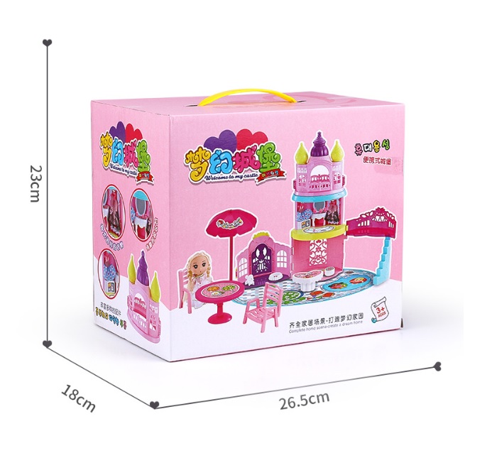 BỘ ĐỒ CHƠI GIỎ XÁCH LÂU ĐÀI BÚP BÊ (Mã: 6109)