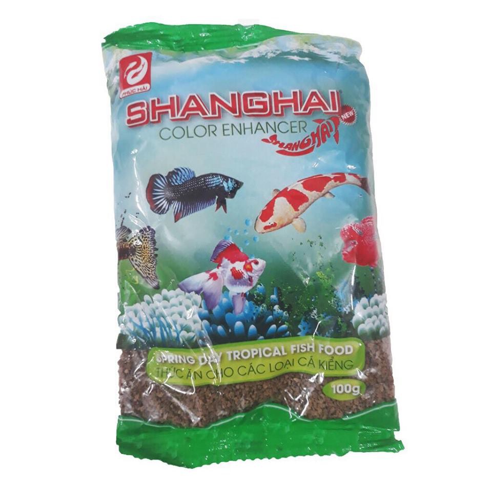 Thức Ăn Cá ShangHai Viên Nhỏ 100g - Cám Cá Cảnh