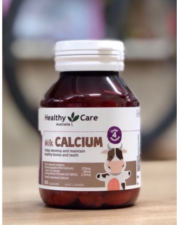 [ 60 VIÊN] Milk Canxi Healthy Care Úc Cho Bé