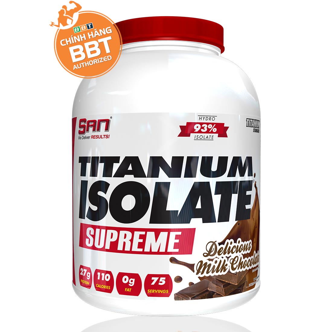 S.A.N Titanium Isolate Supreme - Whey Protein Hydrolyzed Siêu Tinh Khiết Hàm Lượng Cao