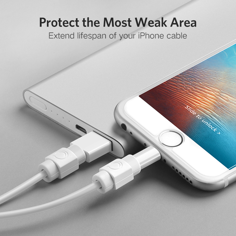 Bảo Vệ Cáp UGREEN, Bộ Tiết Kiệm 6 Dây Lightning Bảo Vệ Kẹp Cáp Sạc Apple Bảo Vệ Dành Cho iPhone 14 Plus/iPhone 14 Pro Max 5iPhone 14 Plus/iPhone 14 Pro Max6s 6S Plus 7 7 Plus Trắng-Quốc Tế