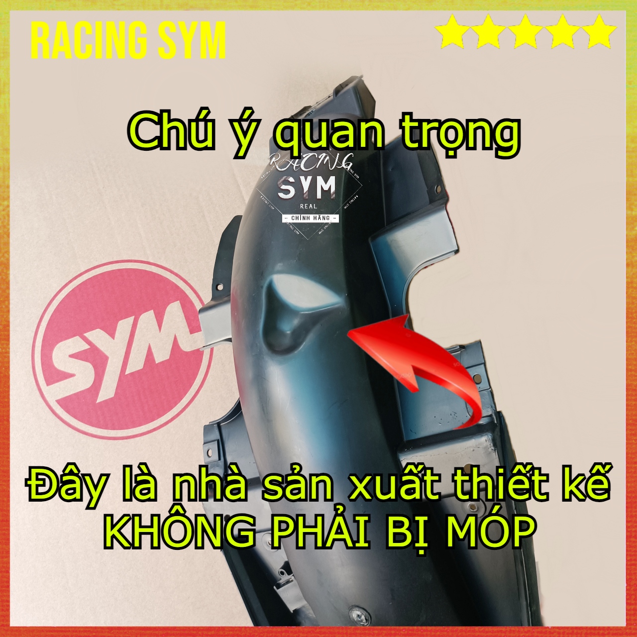 Dè sau Galaxy 50cc Chính Hãng SYM