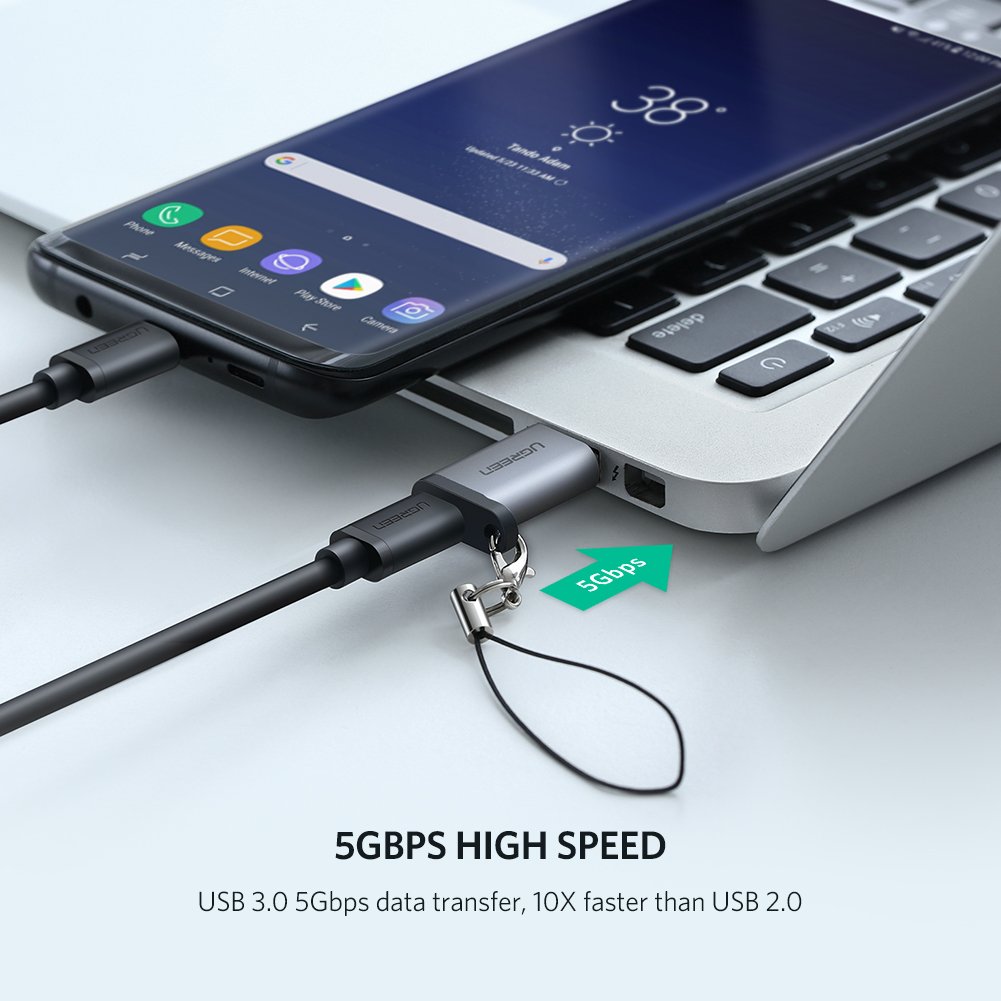 Đầu chuyển USB 3.0 sang USB Type C (âm) Ugreen 50533