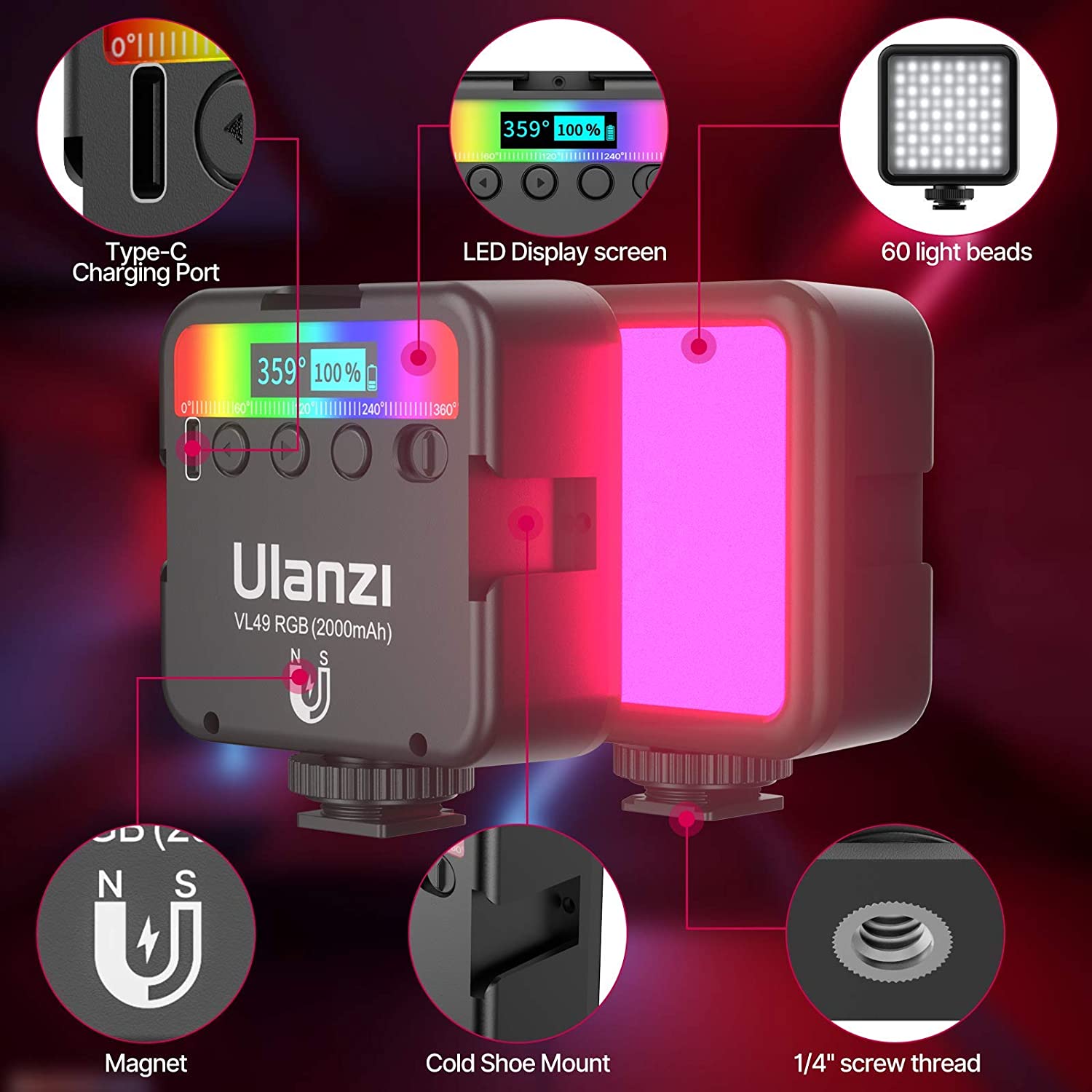 Ulanzi VL49 RGB Fill Light