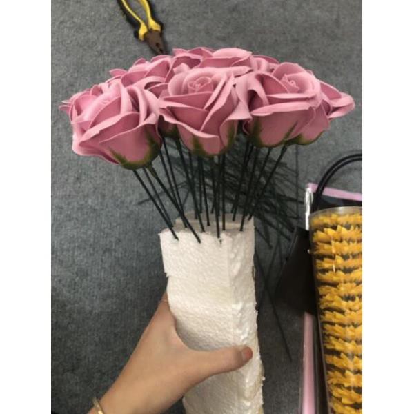 100 cành kẽm cắm hoa sáp,hoa giấy dài 40cm