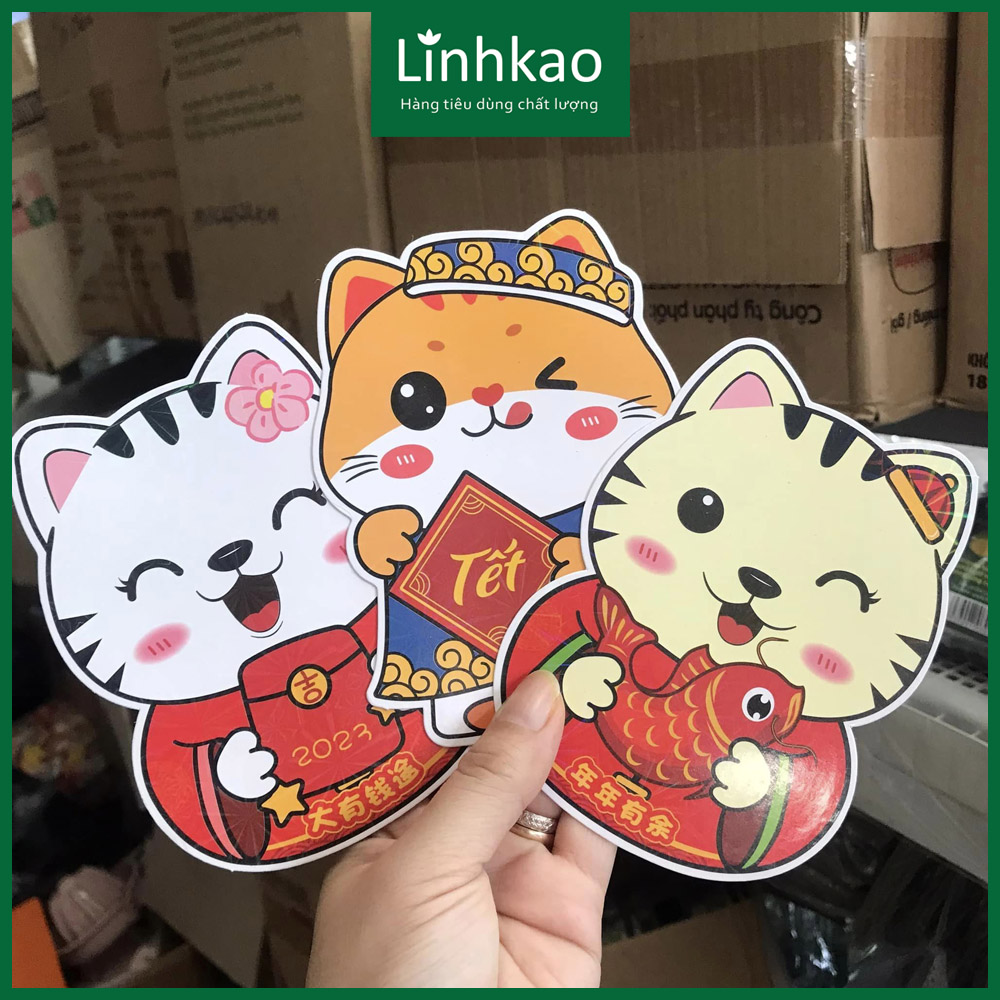 10 Bao lì xì Mèo Xinh CHIBI Hottrend 2023