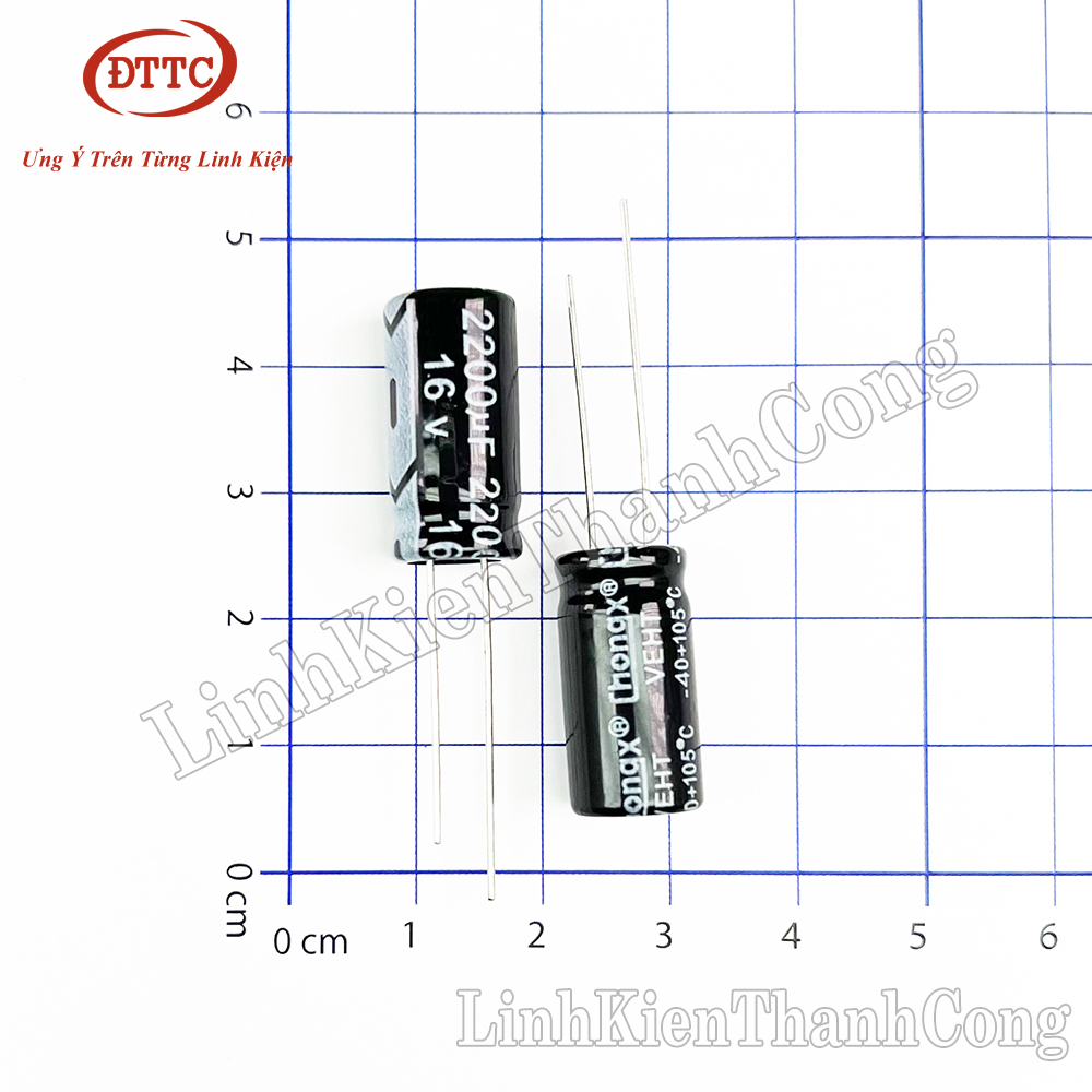 Tụ Hóa 2200uF 16V (10x20mm)
