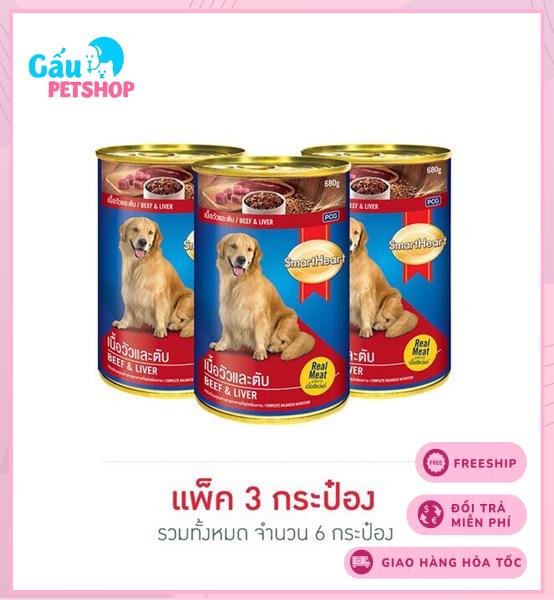 Pate cho chó trưởng thành Smartheart Lon 400g