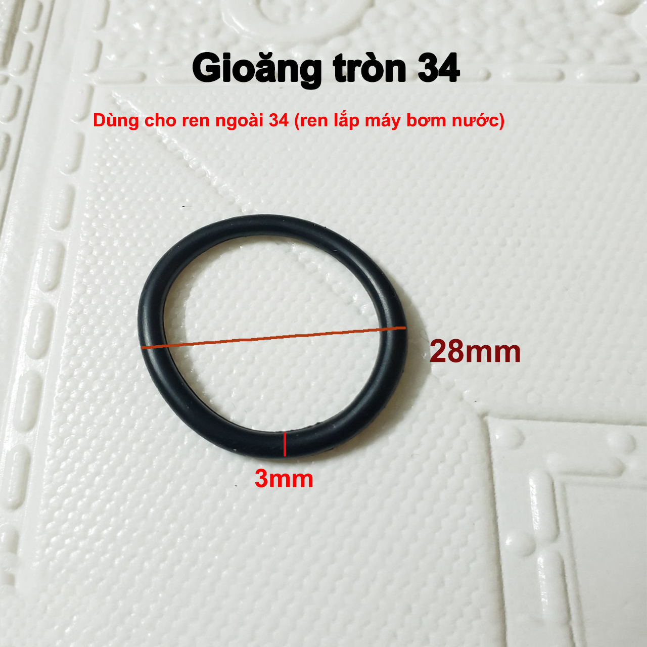 Bộ ron gioăng cao su 4 mẫu size phổ thông