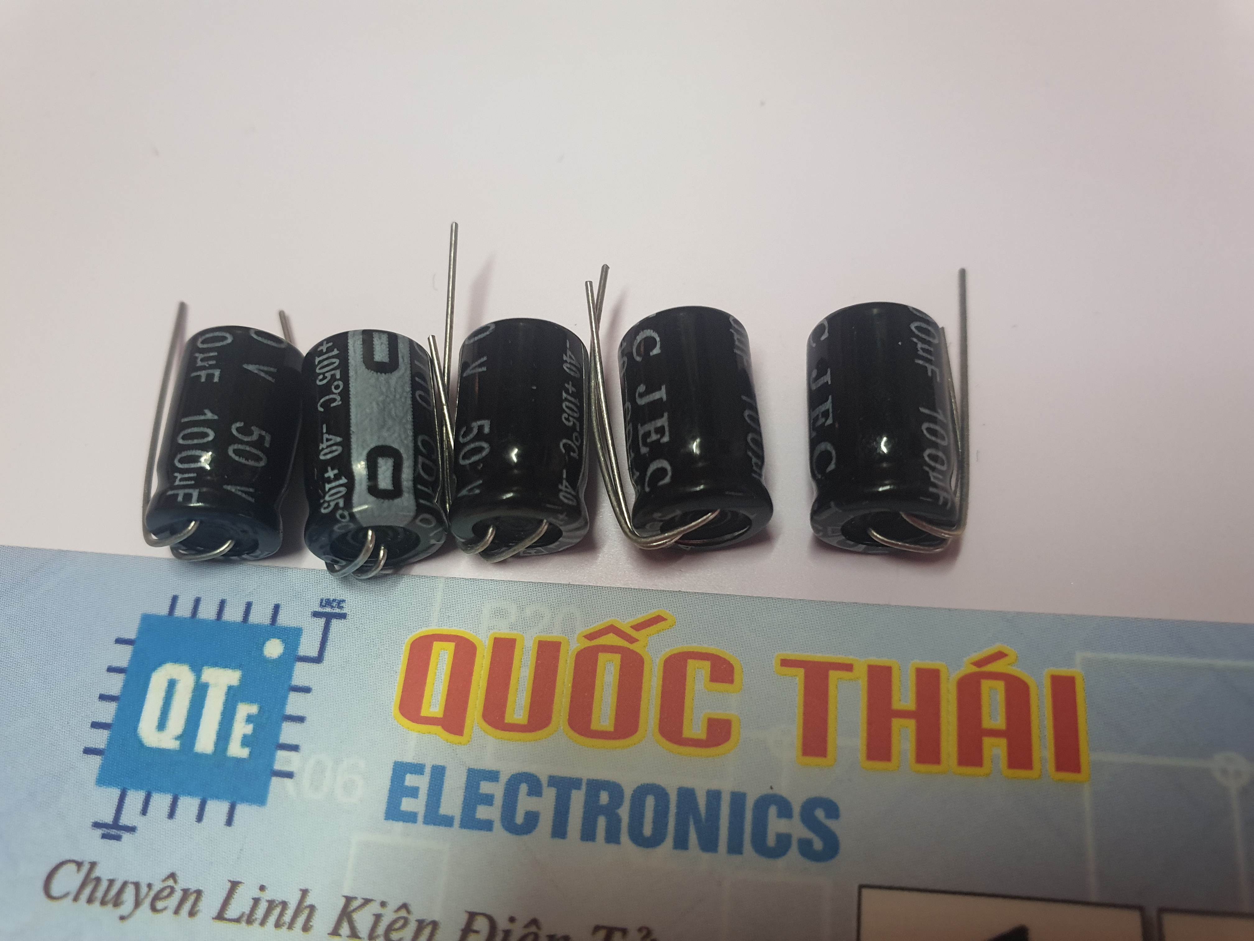 Combo 5 tụ 100uf/50v