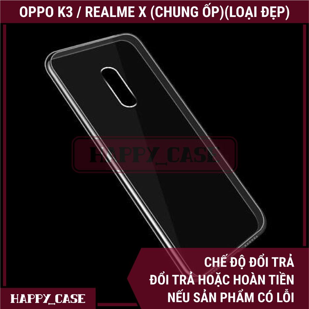 Ốp Lưng Điện Thoại Oppo K3 / Realme X (Chung Ốp Lưng)(Loại Đẹp) Thin Transparent Silicon