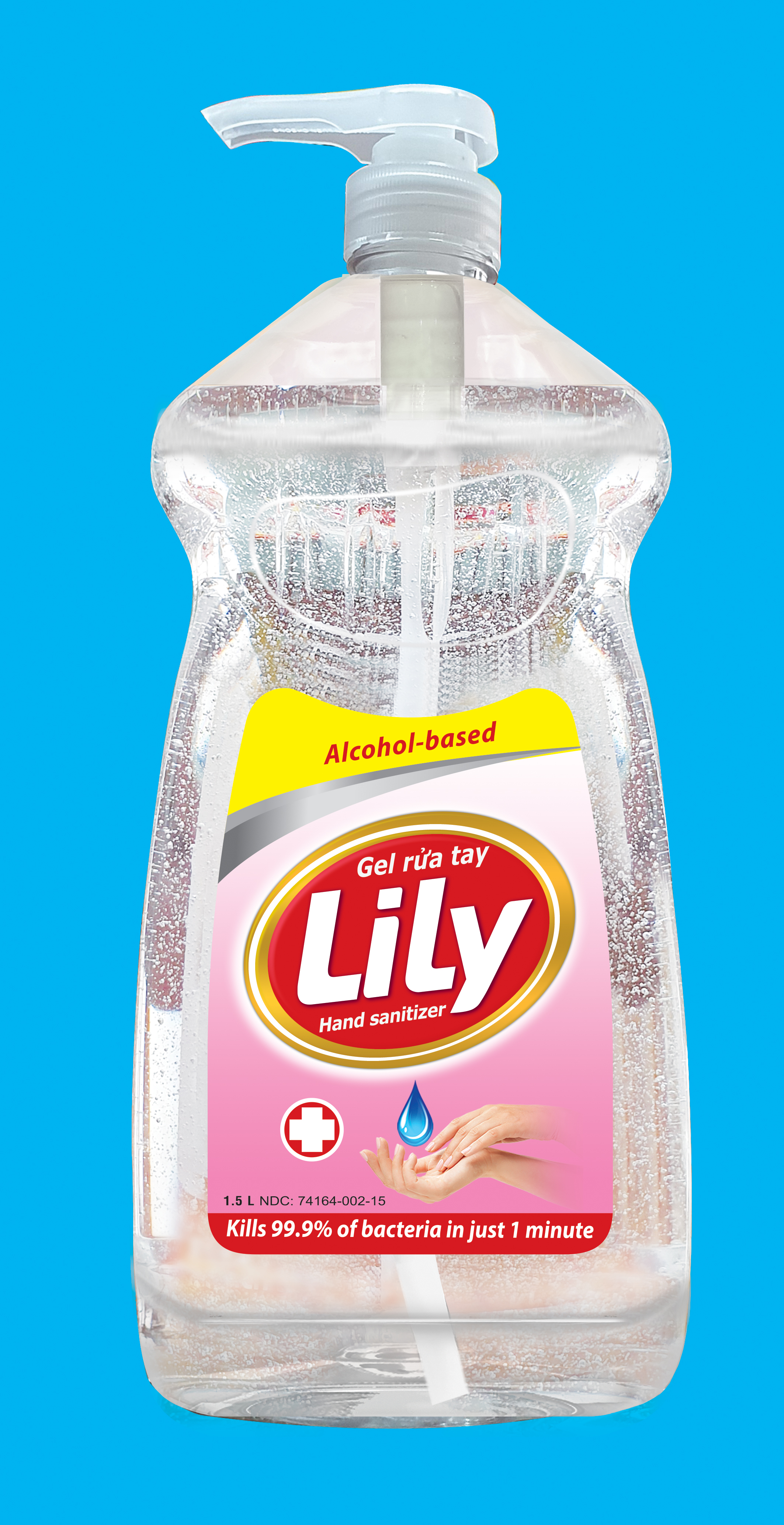 [HCM]Gel Rửa Tay Khô Kháng Khuẩn LiLy (Chai 1.5L)