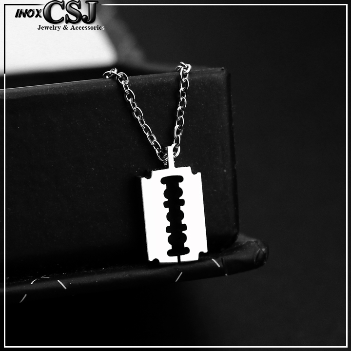 DÂY CHUYỀN INOX LƯỠI LAM 3LY CỰC ĐẸP KHÔNG ĐEN GIÁ RẺ