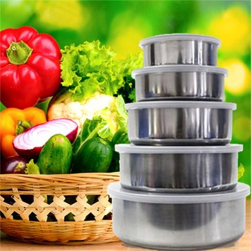 [HCM]Bộ 5 thố inox