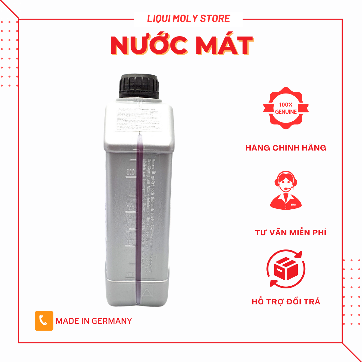 Nước mát pha sẵn Liqui Moly Coolant 1L