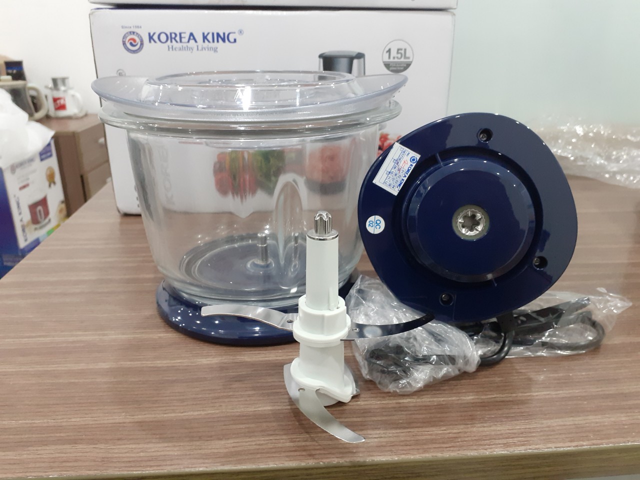 linh kiện thố thủy tinh máy xay thịt korea king 9066G , 15B (1.5L)