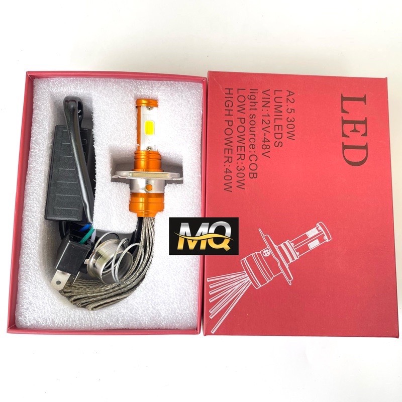 ĐÈN PHA LED CYT 2 TIM LED H4 (GIÁ 1 BÓNG)