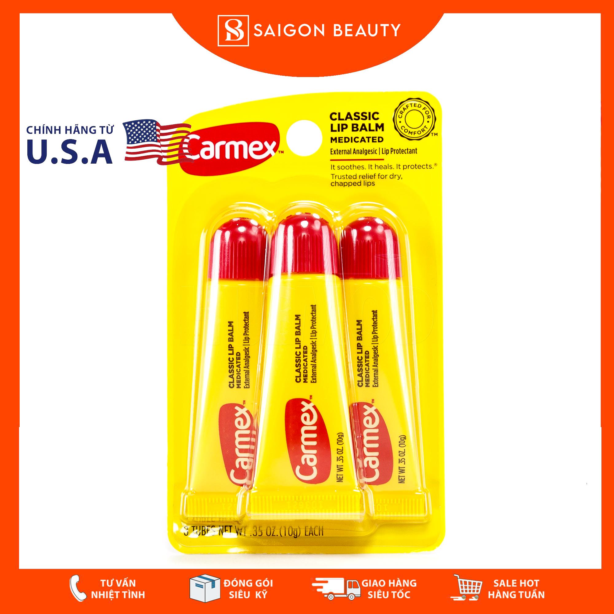 [HCM][TÁCH SET] Son dưỡng môi Carmex dạng tuýp (Chọn mùi)