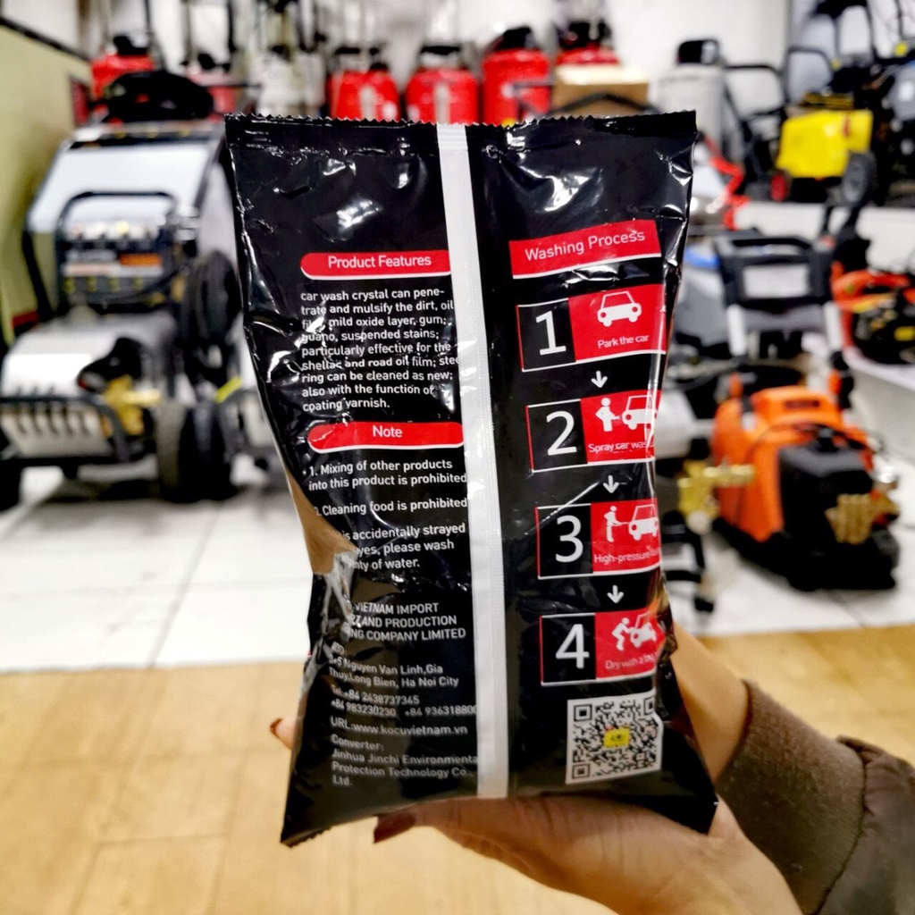 Bột rửa xe không chạm ops đen kocu loại đậm đặc châu âu