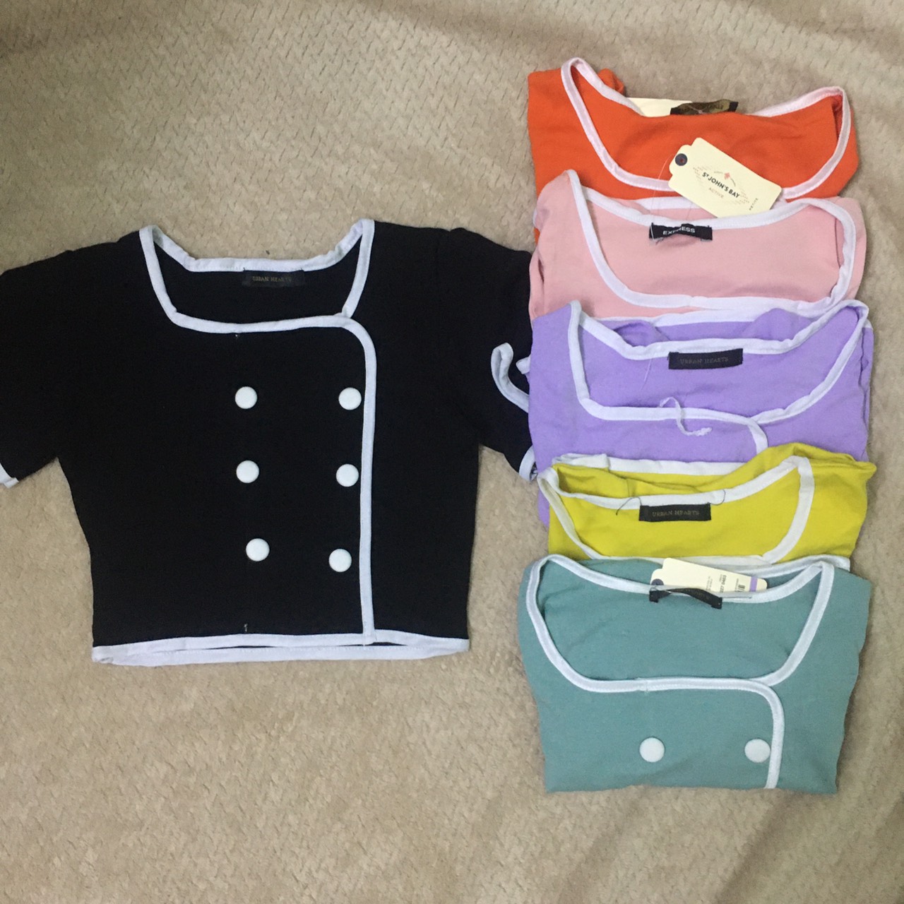 Áo Crop Top Thun Bozip Nhiều Màu