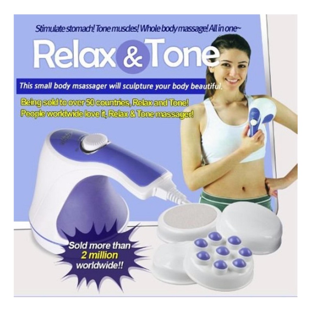 Máy massage cầm tay Relax & Spin Tone (3 đầu massage)