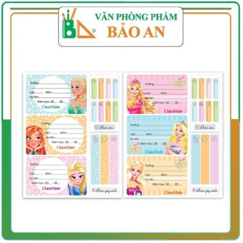 Nhãn vở classmate princess cl-nt226 - văn phòng phẩm bảo an