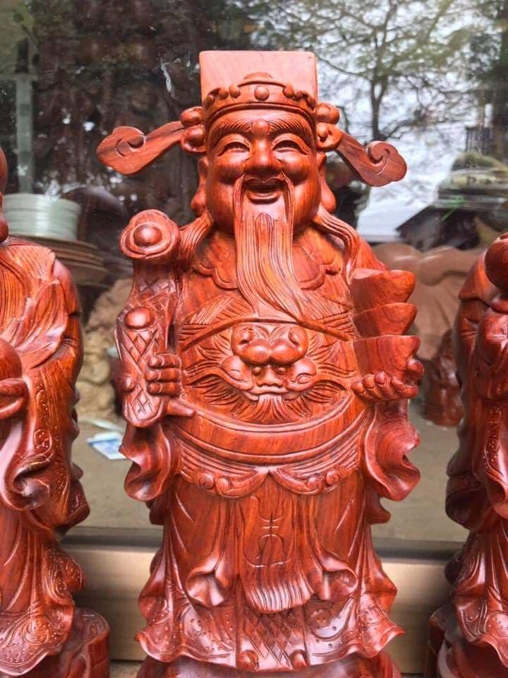 Bộ tam đa gỗ Hương cao 30cm