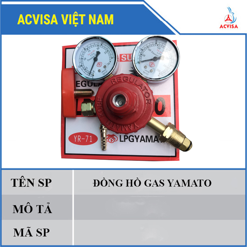 Đồng hồ gas Yamato (Giá tốt cho thợ)