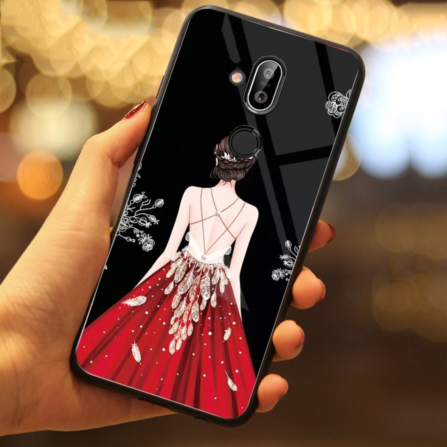 Ốp Lưng KÍNH BÓNG NOKIA 8.1 PHIÊN BẢN MỚI