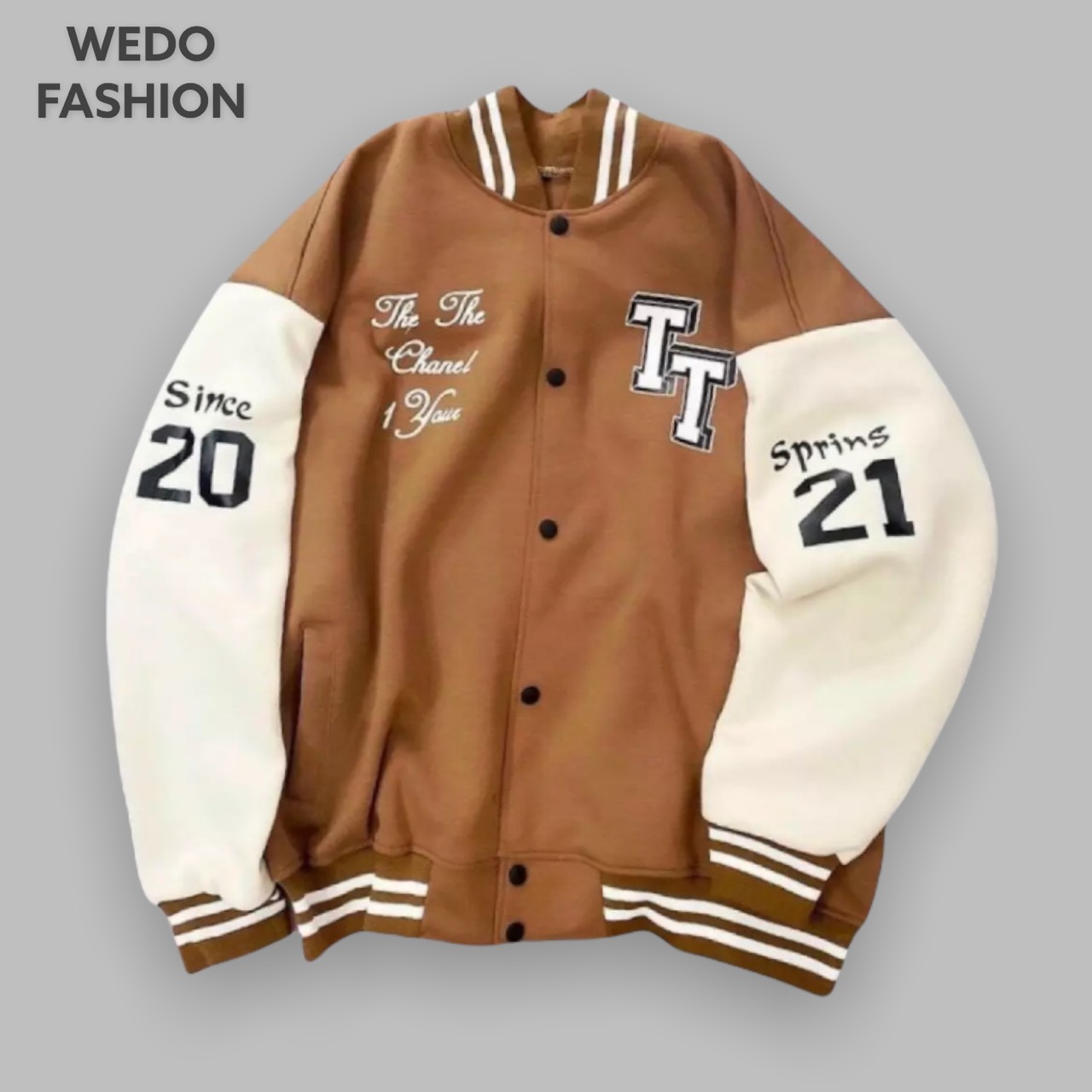 Áo khoác Cardigan nữ TT21 phối nút bấm, vải thun nỉ mềm mịn giữ nhiệt tốt, kiểu bomber năng động siêu cá tính WEDO