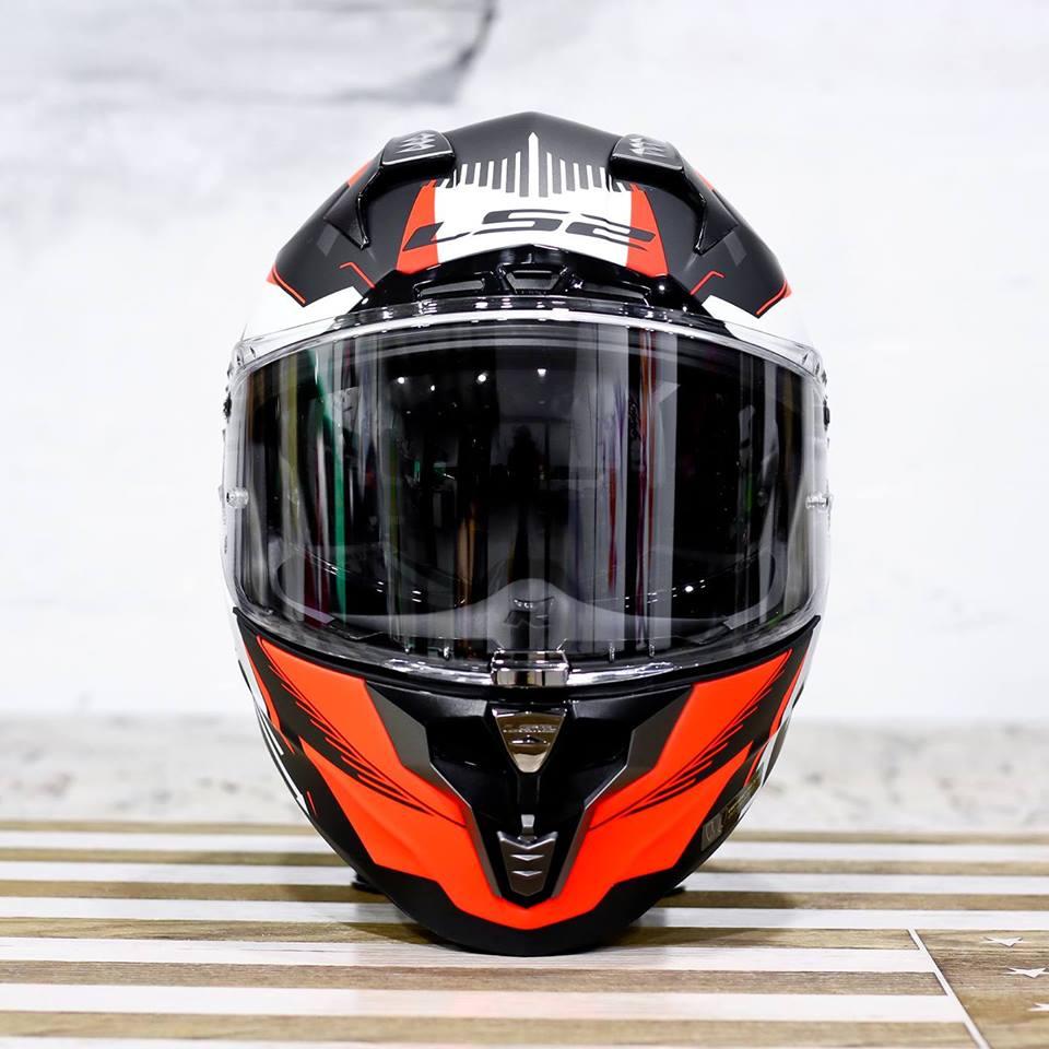 [HCM]Nón fullface LS2 FF327 Challenger đen  cam nhám