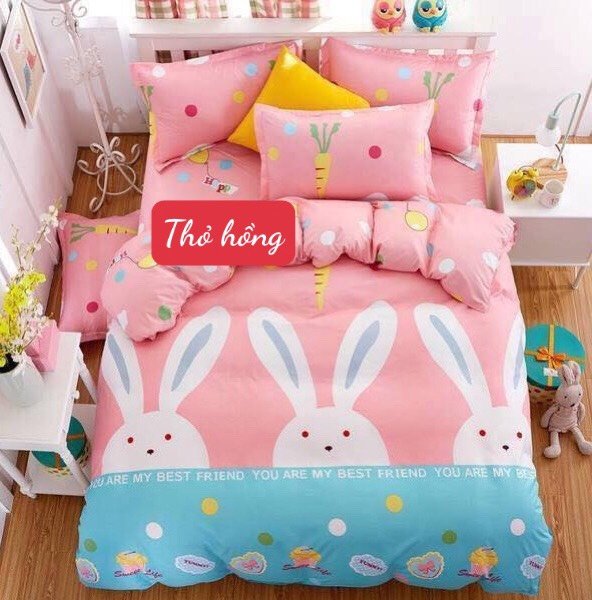 Combo 1 ga 2 vỏ gối 2m2 poly hàn shopgiarehcm bg0061