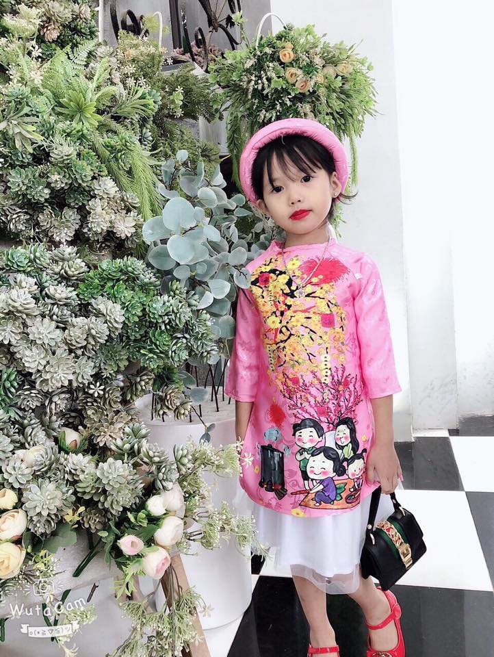 [HCM]Set bộ bé gái - Áo dài Tết bé gái