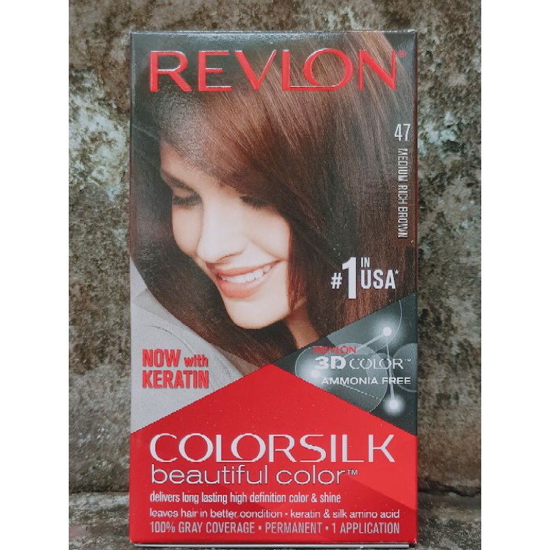 [HCM]Nhuộm Tóc Revlon Colorsilk 47- Nâu Chocolate vừa