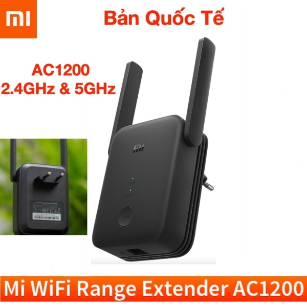 [Bản Quốc Tế] Kích sóng wifi Xiaomi AC1200 Mi Wifi Range Extender-RA75- Bộ kích wifi 2 băng tần 2.4GHz 5GHz