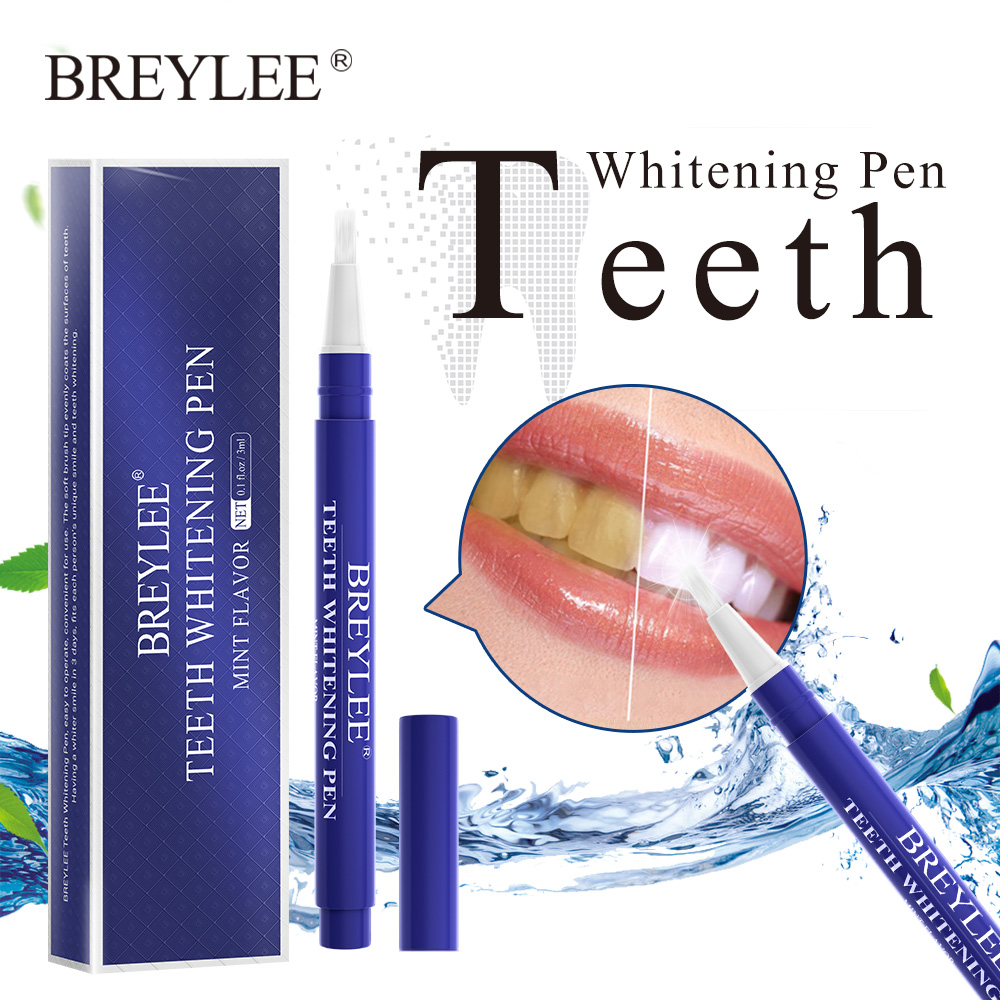 BREYLEE Teeth Pen 3ml trắng răng miếng dán làm trắng răng làm tẩy trắng