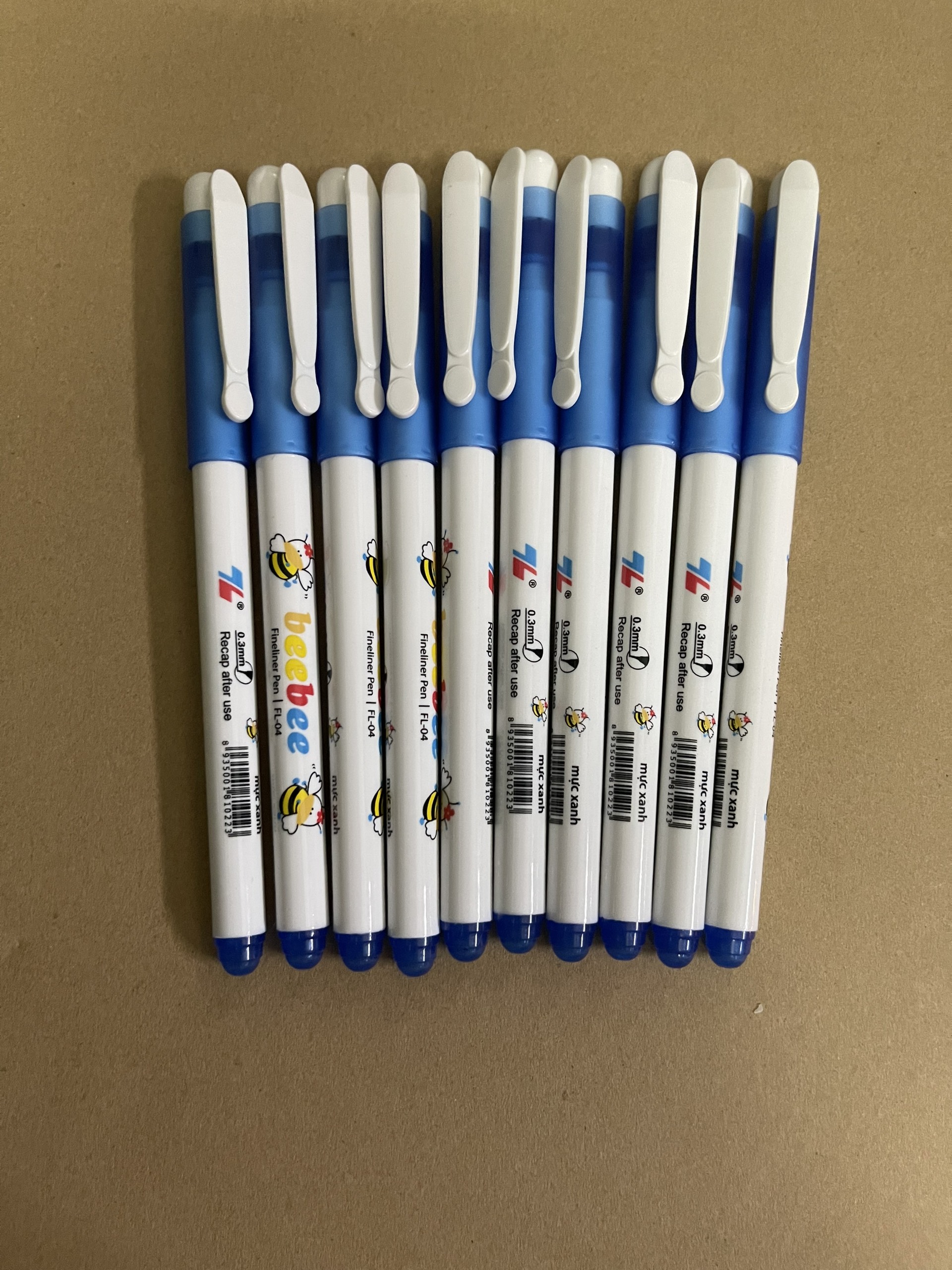 BÚT LÔNG KIM BEEBEE THIÊN LONG (mực xanh/ tím)