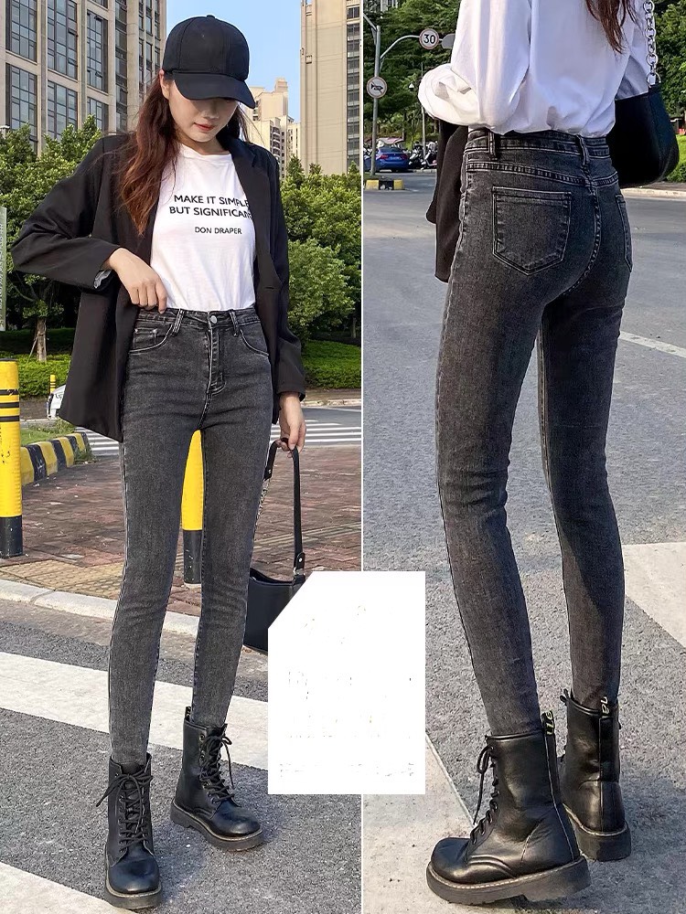 [HCM][40kg~90kg] Quần JEAN DÀI XÁM Size ĐẠI BIG SIZE LƯNG CAO CO DÃN MẠNH 4 CHIỀU 2884 - MoliJeans