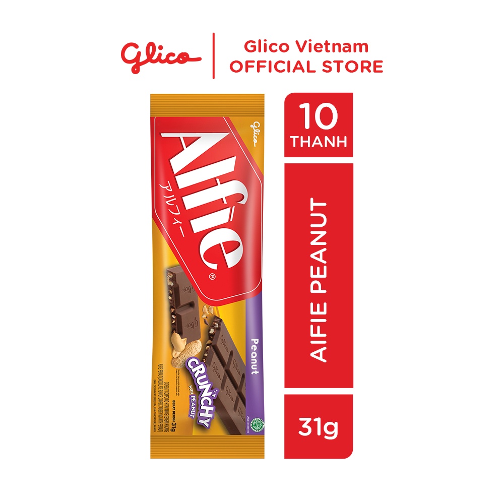 Combo 10 Thanh Socola Dạng Thanh Glico Alfie