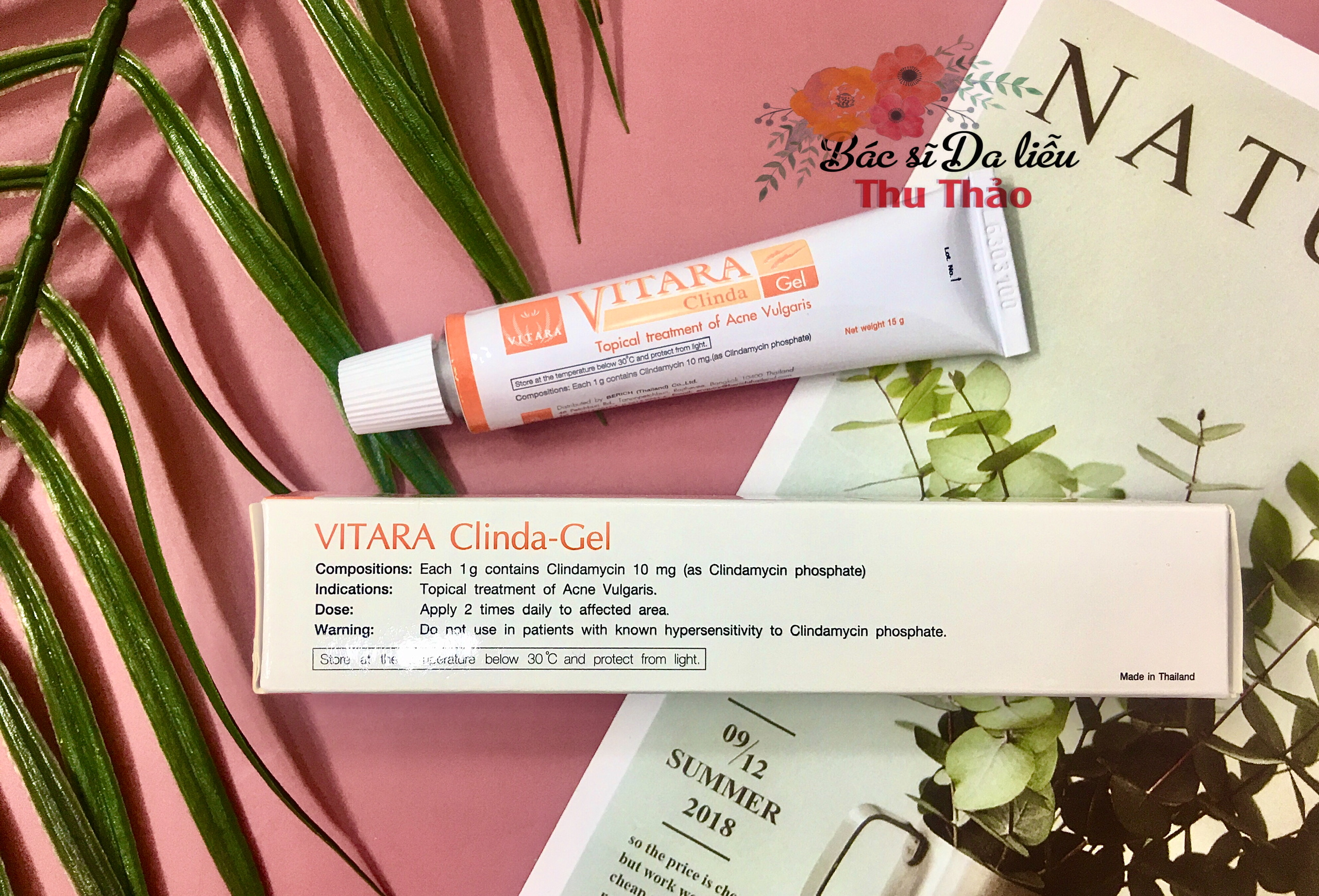 [HCM][15g]KEM CHẤM MỤN VIÊM VITARA CLINDA GEL
