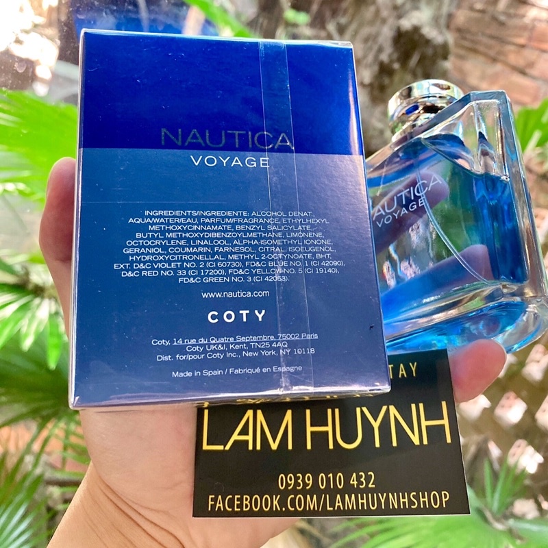 [ CHÍNH HÃNG] Nước hoa nam NAUTICA VOYAGE 100ml