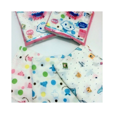 Sét 10 Khăn Xô Sữa Xuất Nhật 2 Lớp In Hoa Văn