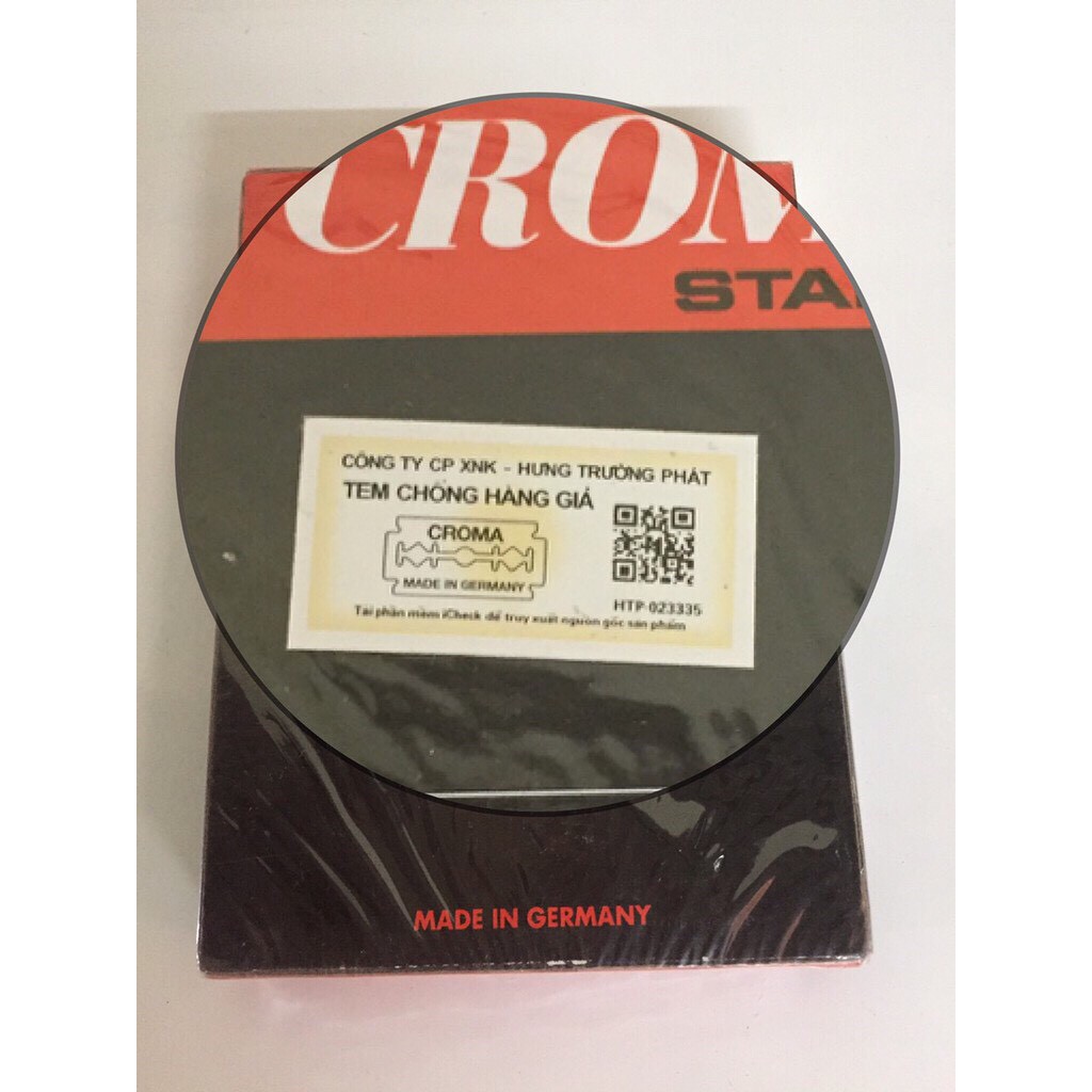 Dao tem croma 1 hộp hàng chuẩn công ty