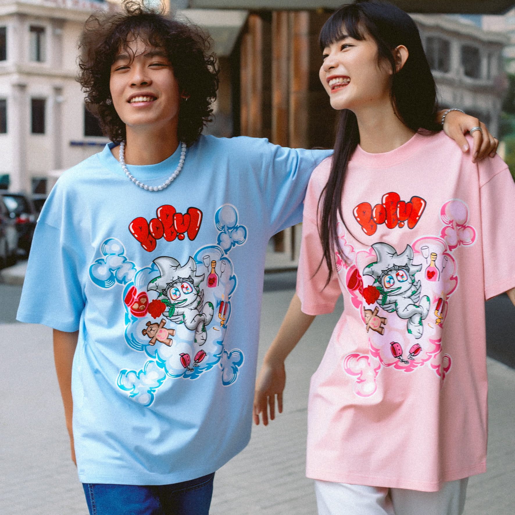 [FULLTAG CHÍNH HÃNG] Áo Thun BOBUI BEBIBO DRUNK ANGLES Fulltag | Chuẩn Cao Cấp 1:1 | TẶNG GIẤY THƠM
