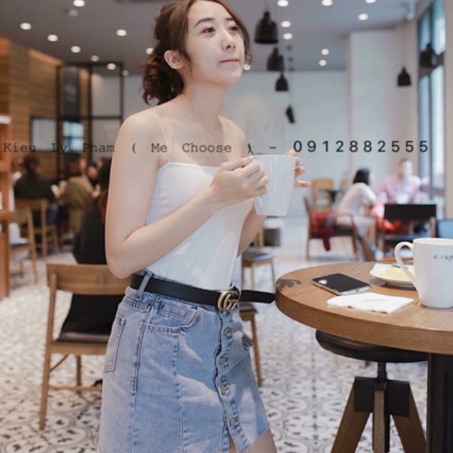 Áo 2 Dây Sợi Bún Chất Cotton Mát Lịm