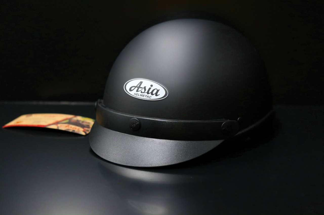 Mũ Bảo Hiểm ASIA 105/Bảo Hành 12 Tháng (MÀU ĐEN )