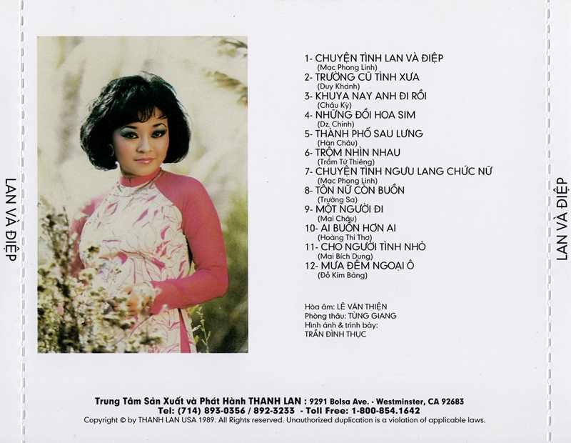 [MDCD] Bộ 3 Đĩa CD Hương Lan - Lan Và Điệp